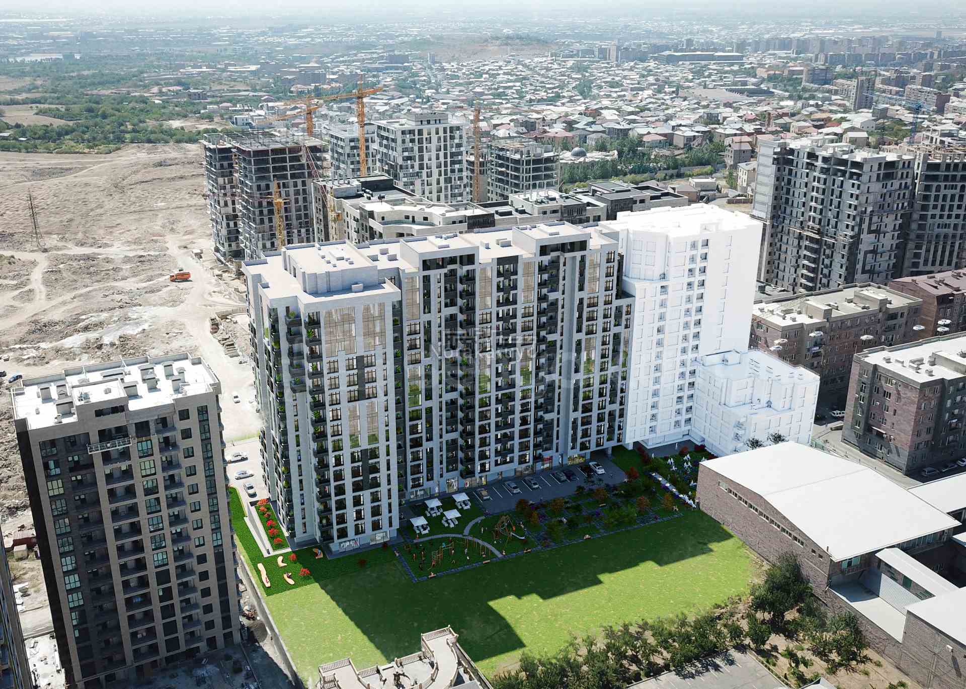 1 Սենյականոց Բնակարան Նորակառույցում, 33քմ, 14/16 հարկ, Զրոյական Վիճակում