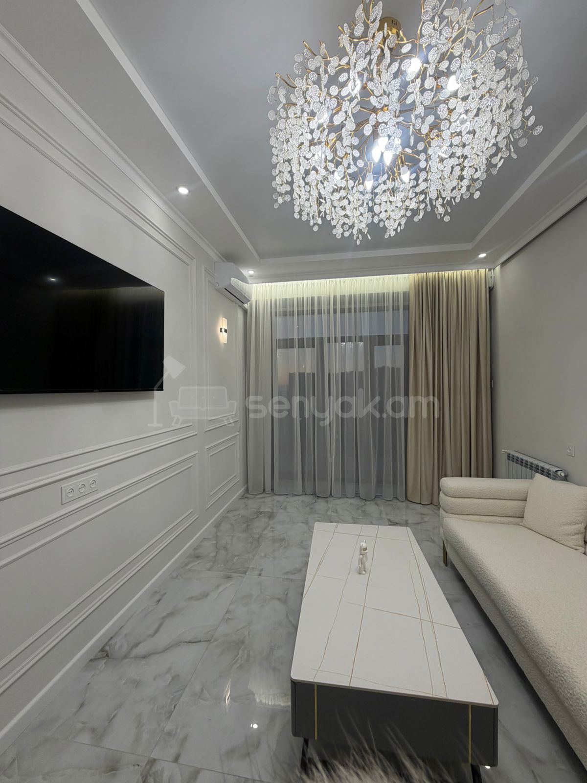 2 Սենյականոց Բնակարան, 53քմ, 11/17 հարկ, Դիզայներական Վերանորոգված, Կահավորված, Արևկող