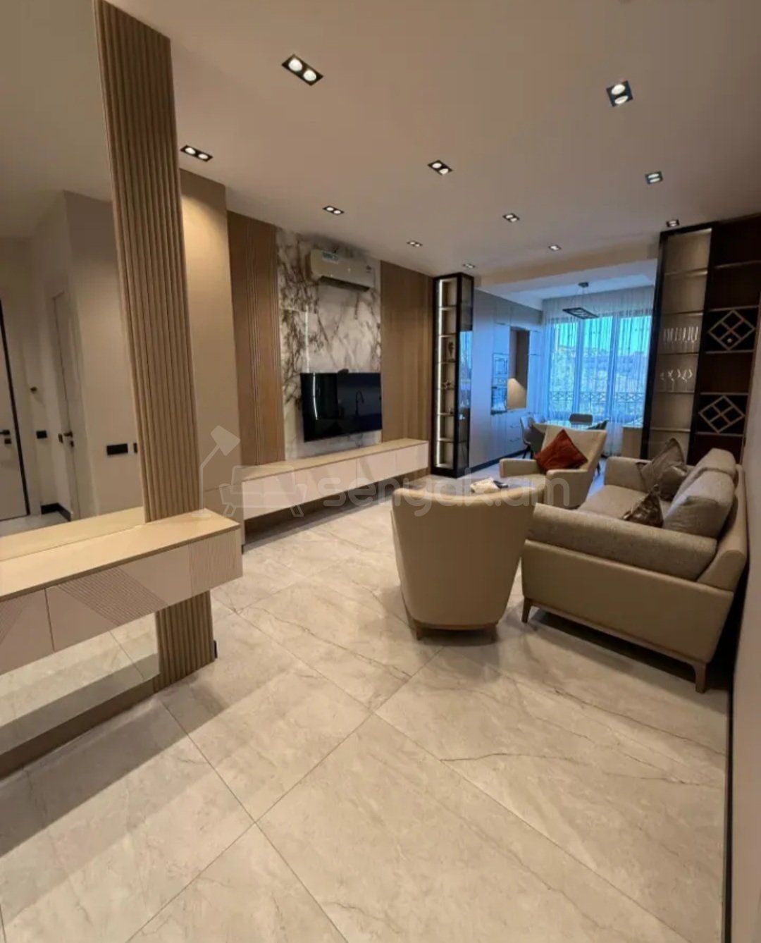 2 Սենյականոց Բնակարան Քարե Շենքում, 55քմ, 4/5 հարկ, Դիզայներական Վերանորոգված