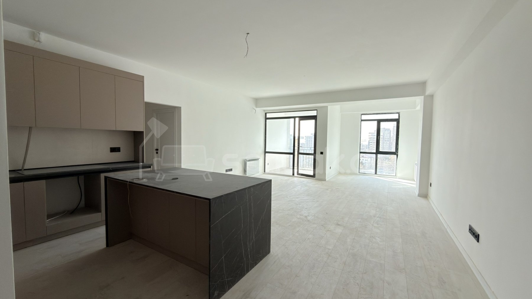 3 Սենյականոց Բնակարան Նորակառույցում, 117քմ, 6/7 հարկ, Կապիտալ Վերանորոգված