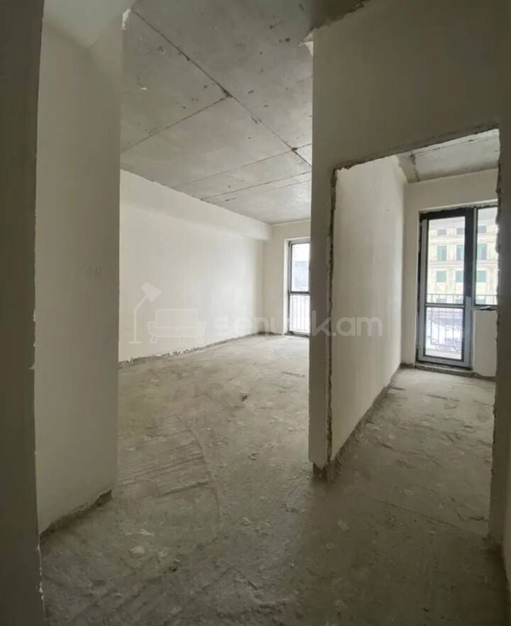 2 Սենյականոց Բնակարան, 49քմ, 2/16 հարկ, Զրոյական Վիճակում