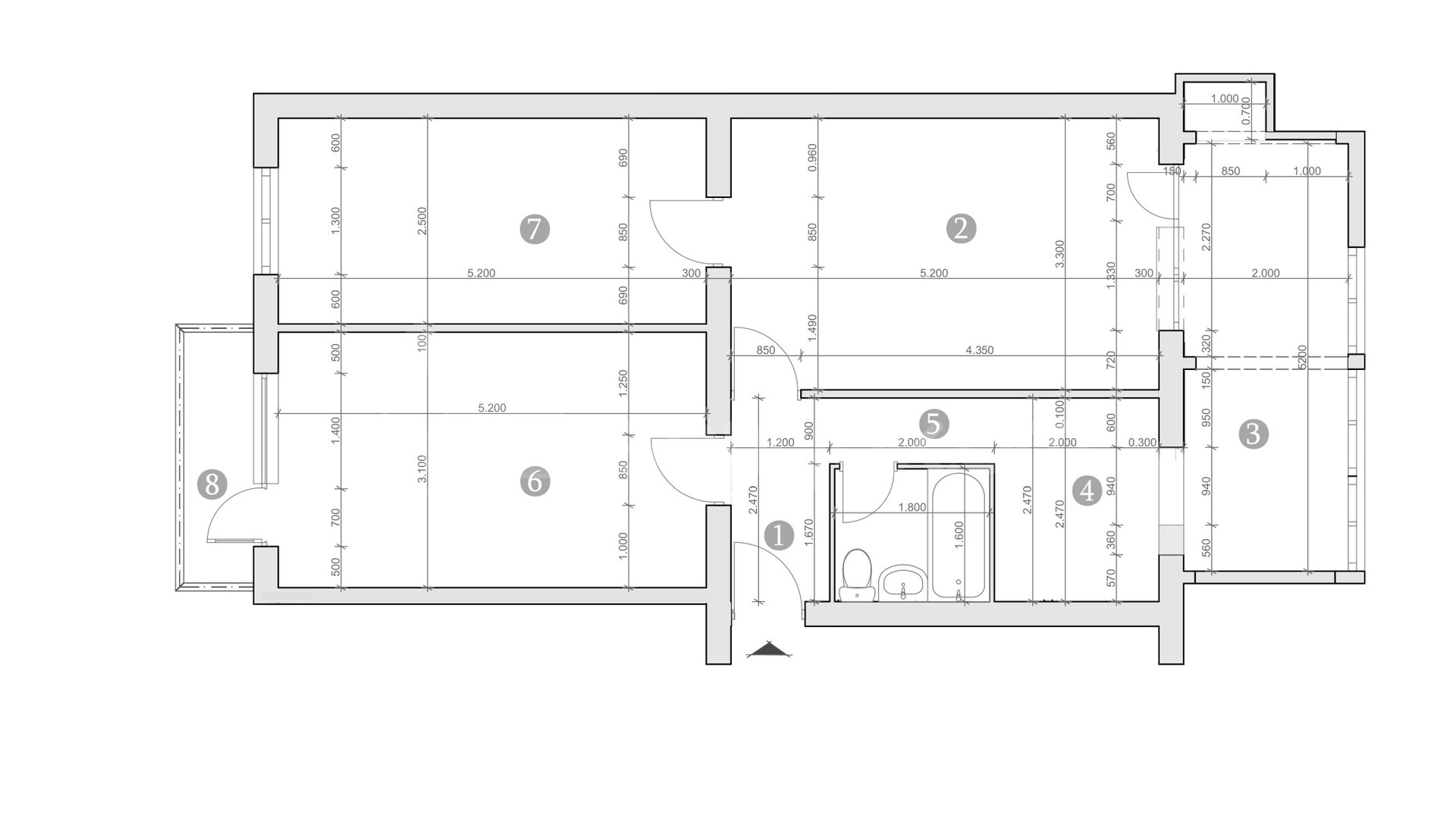 3 Սենյականոց Բնակարան, 76քմ, 2/5 հարկ, Կապիտալ Վերանորոգված, Կահավորված, Արևկող