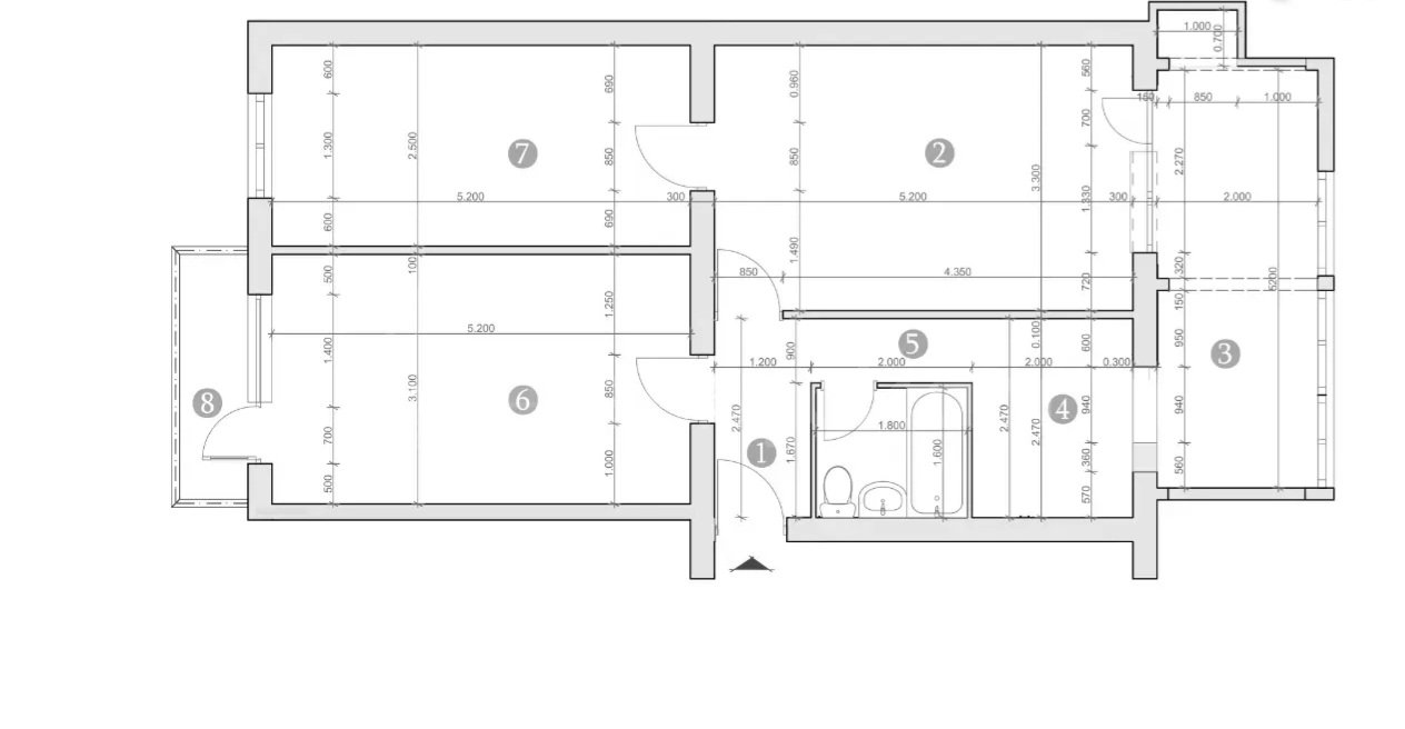 3 Սենյականոց Բնակարան, 76քմ, 2/5 հարկ, Կապիտալ Վերանորոգված, Կահավորված