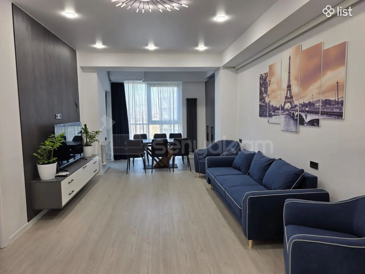 3 Սենյականոց Բնակարան Նորակառույցում, 74քմ, 17/18 հարկ, Դիզայներական Վերանորոգված