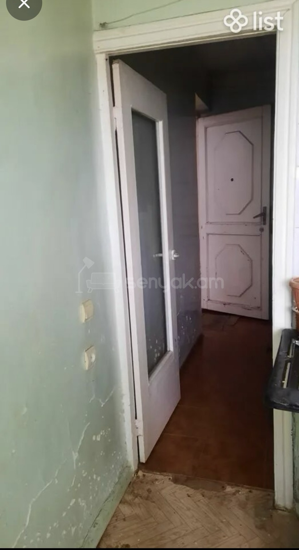 2 Սենյականոց Բնակարան, 48քմ, 1/5 հարկ, Պետական Վիճակում