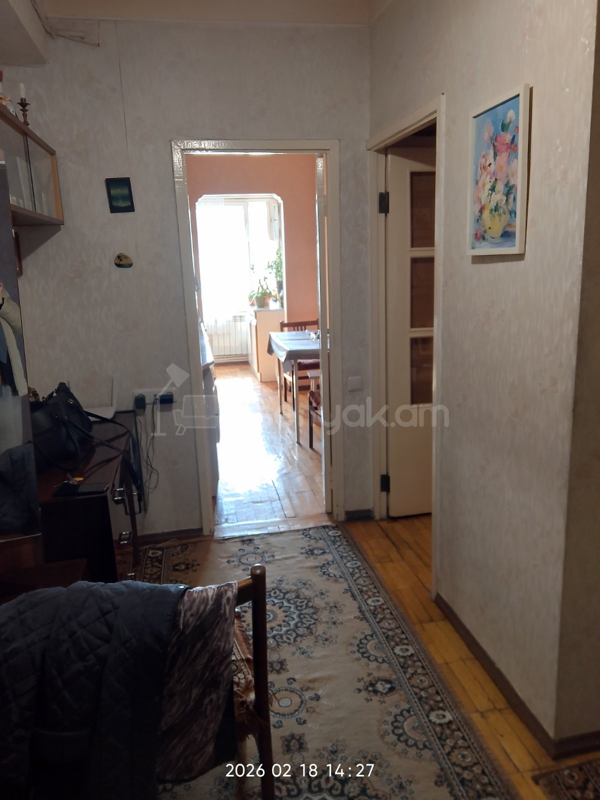 1 Սենյականոց Բնակարան, 46քմ, 3/9 հարկ, Նորմալ Վիճակում