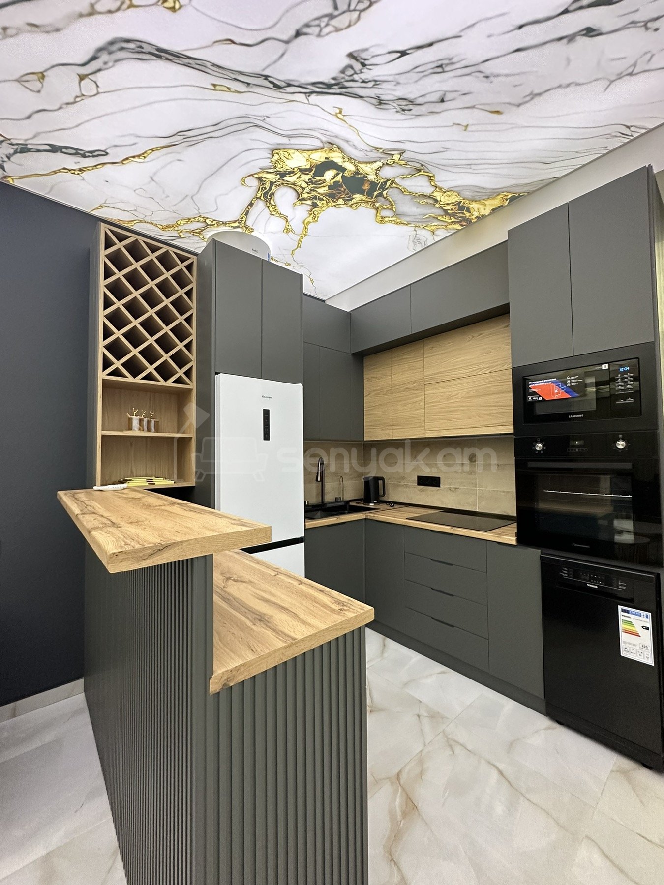 2 Սենյականոց Բնակարան Նորակառույցում, 63քմ, 3/16 հարկ, Դիզայներական Վերանորոգված, Կահավորված, Արևկող