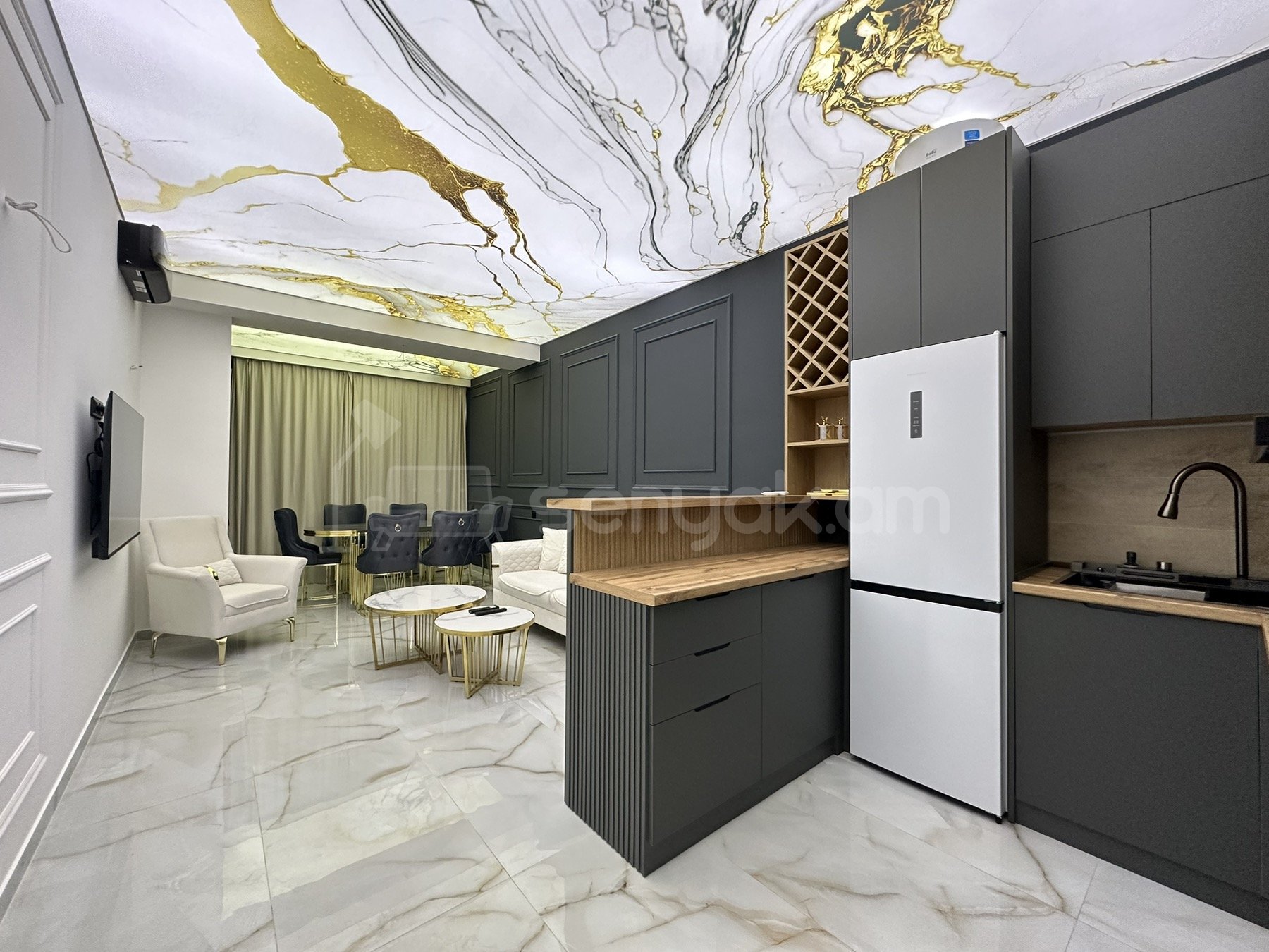 2 Սենյականոց Բնակարան Նորակառույցում, 63քմ, 3/16 հարկ, Դիզայներական Վերանորոգված, Կահավորված, Արևկող