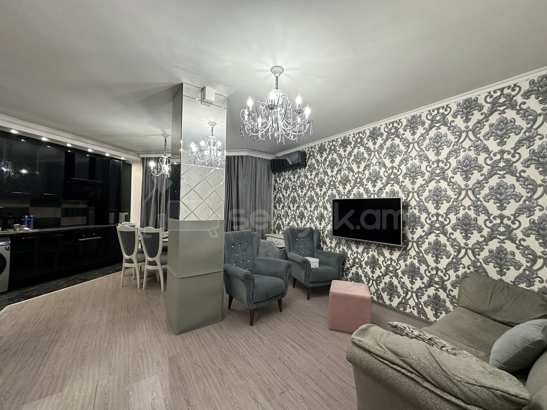 2 Սենյականոց Բնակարան Նորակառույցում, 52քմ, 8/12 հարկ, Կապիտալ Վերանորոգված