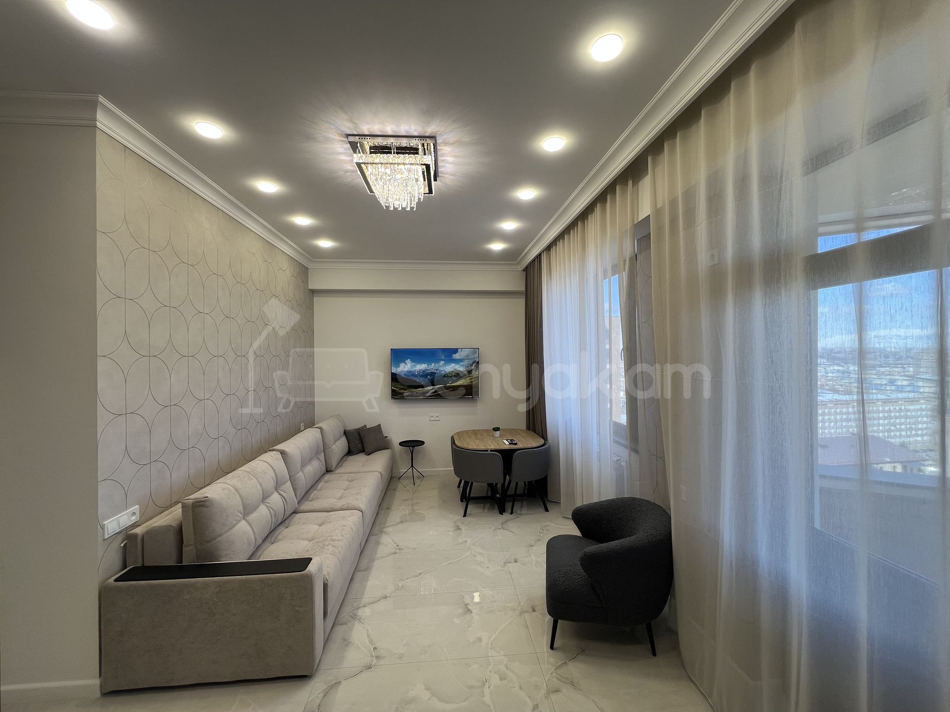 3 Սենյականոց Բնակարան, 62քմ, 15/16 հարկ, Դիզայներական Վերանորոգված