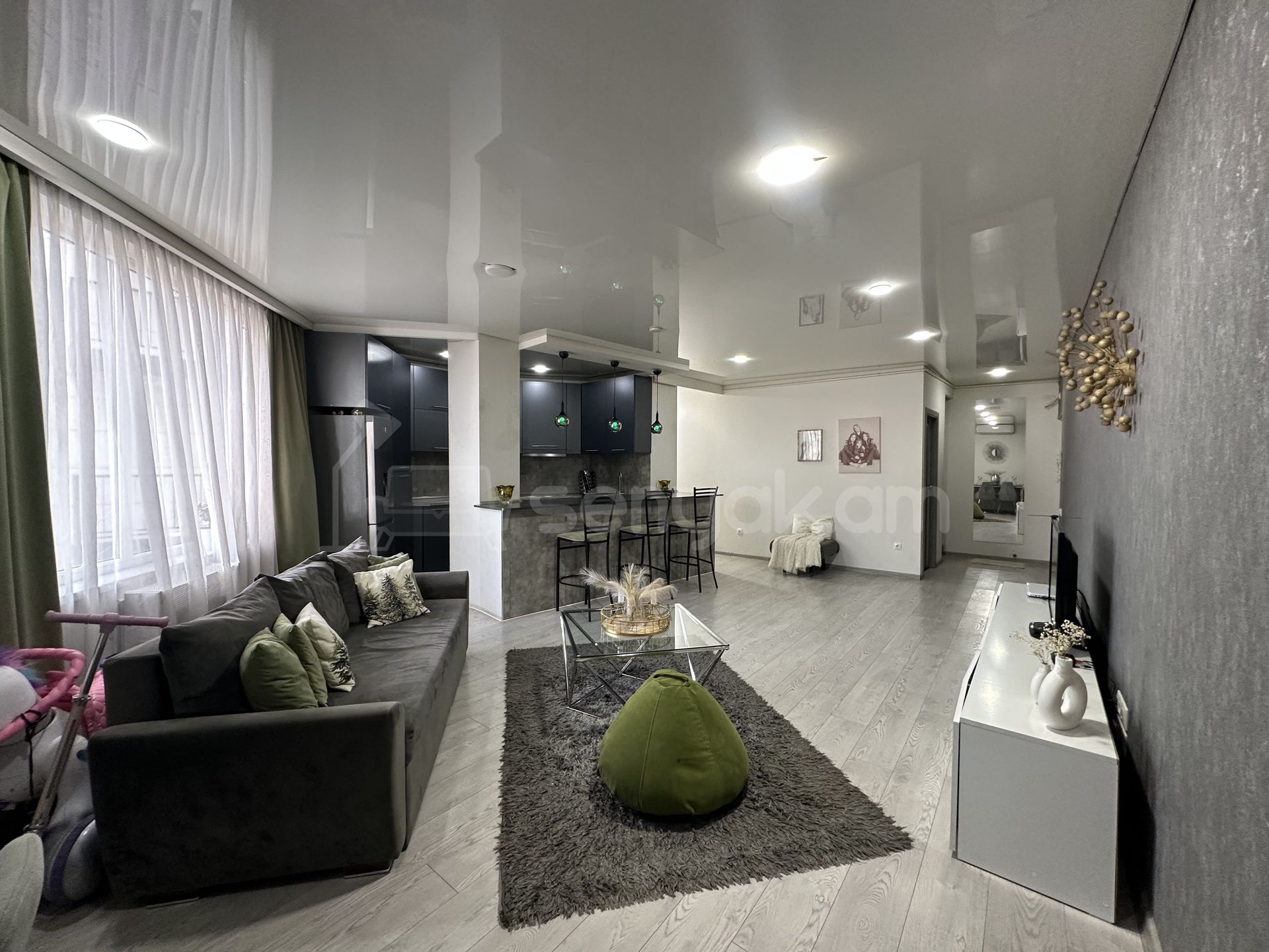 3 Սենյականոց Բնակարան Նորակառույցում, 67քմ, 7/12 հարկ, Կապիտալ Վերանորոգված