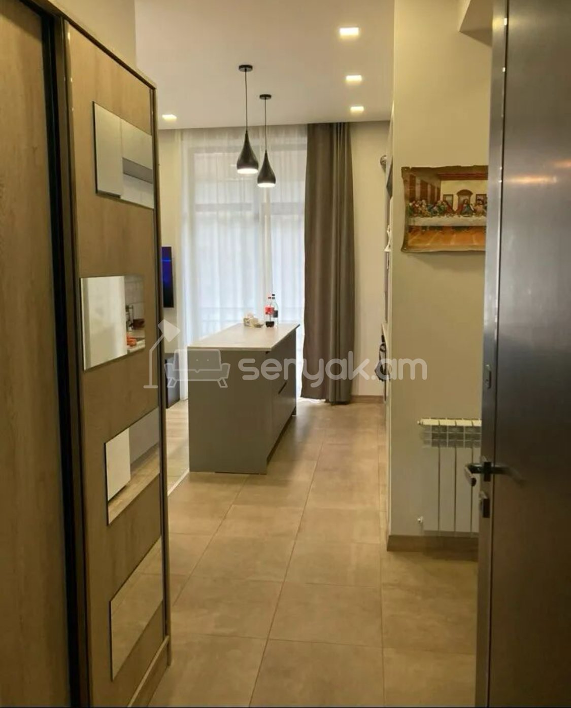 3 Սենյականոց Բնակարան Նորակառույցում, 54քմ, 2/3 հարկ, Դիզայներական Վերանորոգված