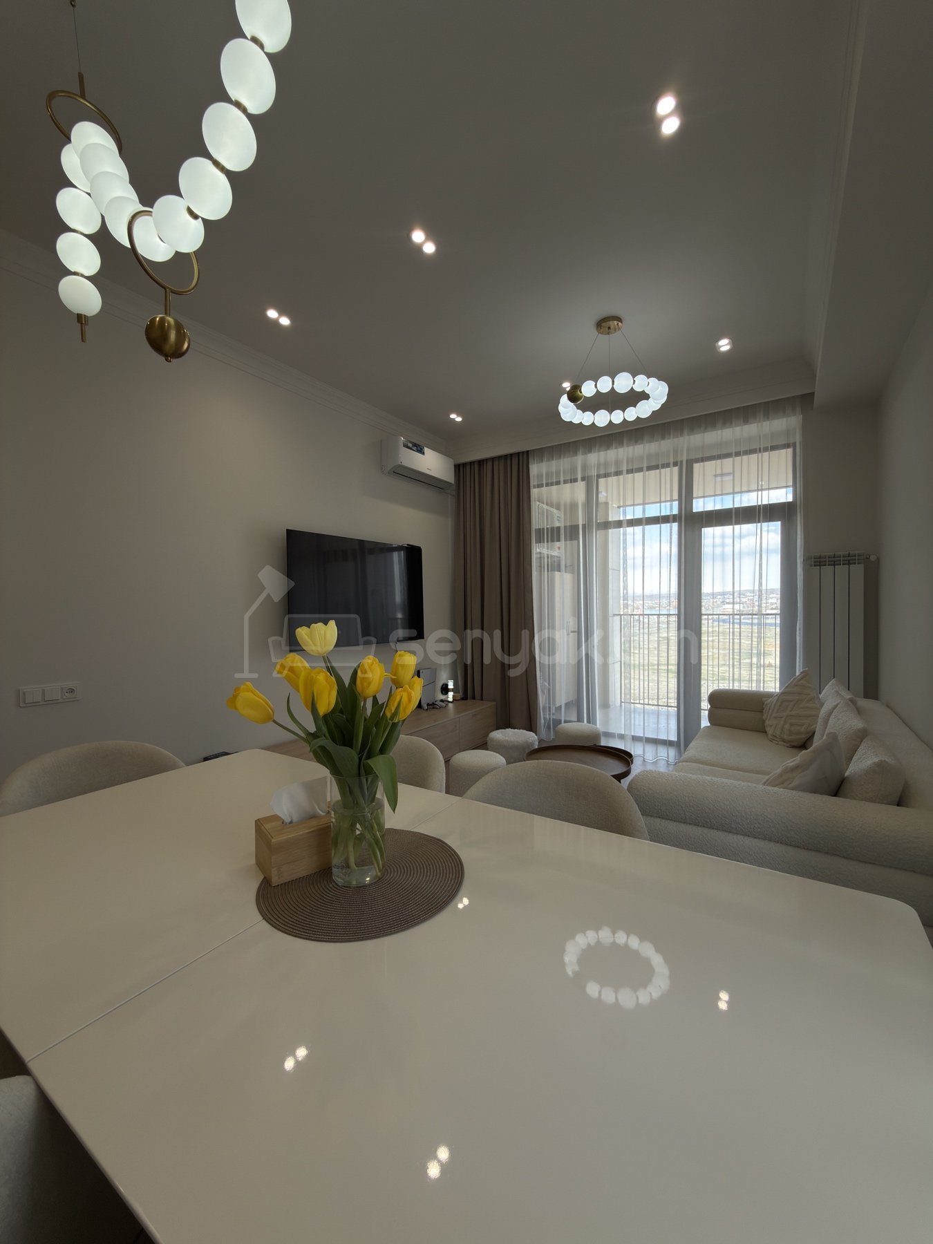 3 Սենյականոց Բնակարան Նորակառույցում, 69քմ, 13/16 հարկ, Դիզայներական Վերանորոգված