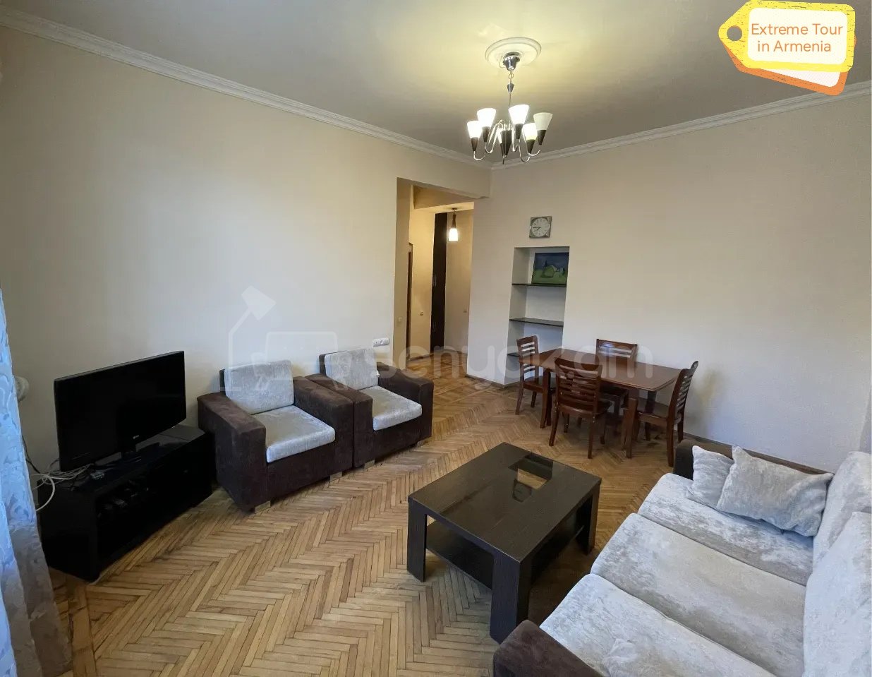 2 Սենյականոց Բնակարան Քարե Շենքում, 50քմ, 2/4 հարկ, Նորմալ Վիճակում, Կահավորված, Արևկող