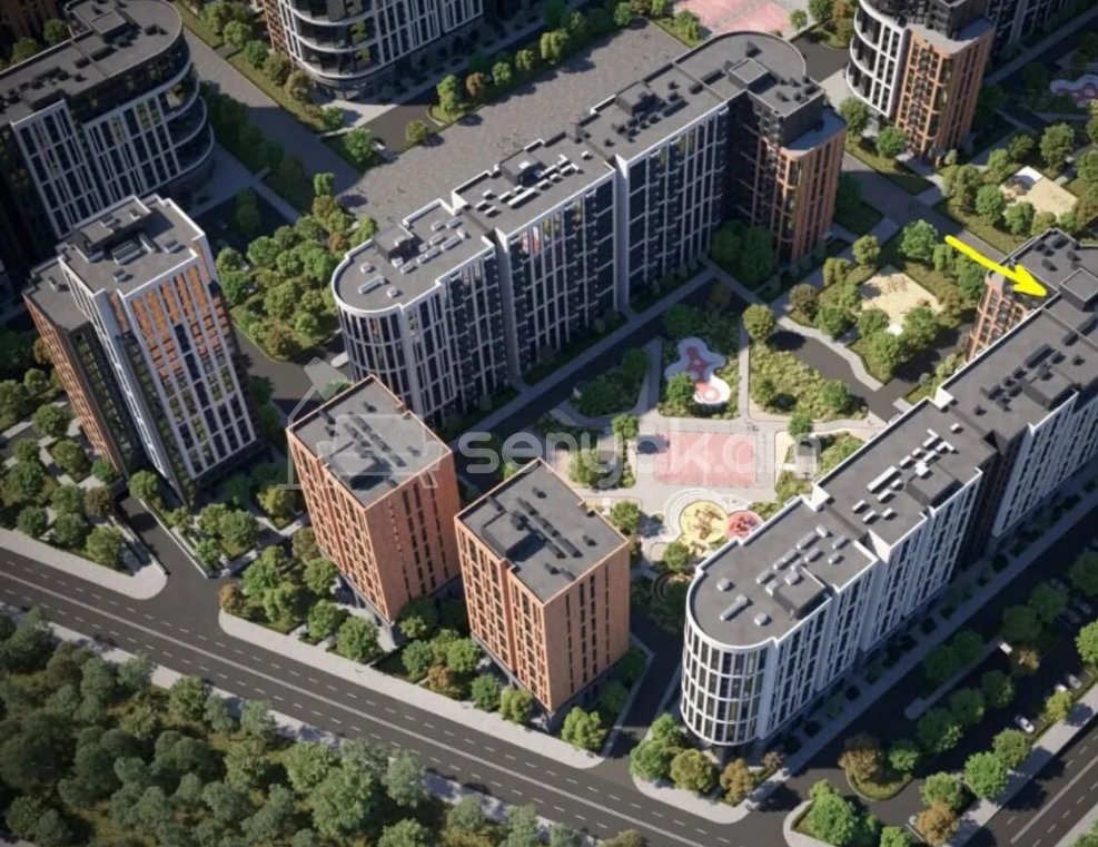 2 Սենյականոց Բնակարան Նորակառույցում, 60քմ, 3/12 հարկ, Զրոյական Վիճակում