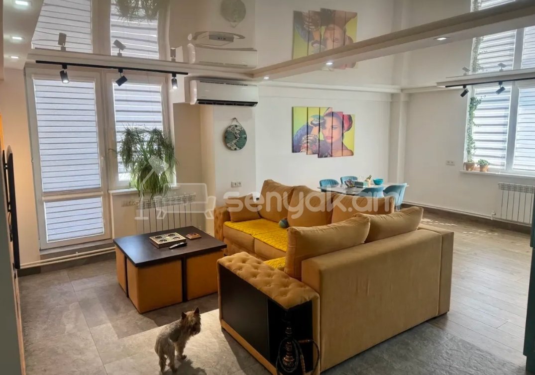 3 Սենյականոց Բնակարան Նորակառույցում, 115քմ, 20/20 հարկ, Դիզայներական Վերանորոգված