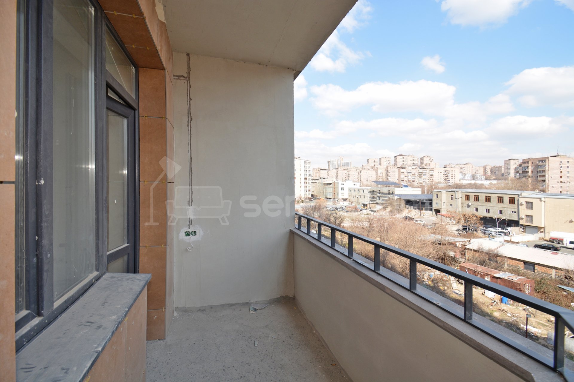 2 Սենյականոց Բնակարան Նորակառույցում, 56քմ, 4/20 հարկ, Զրոյական Վիճակում