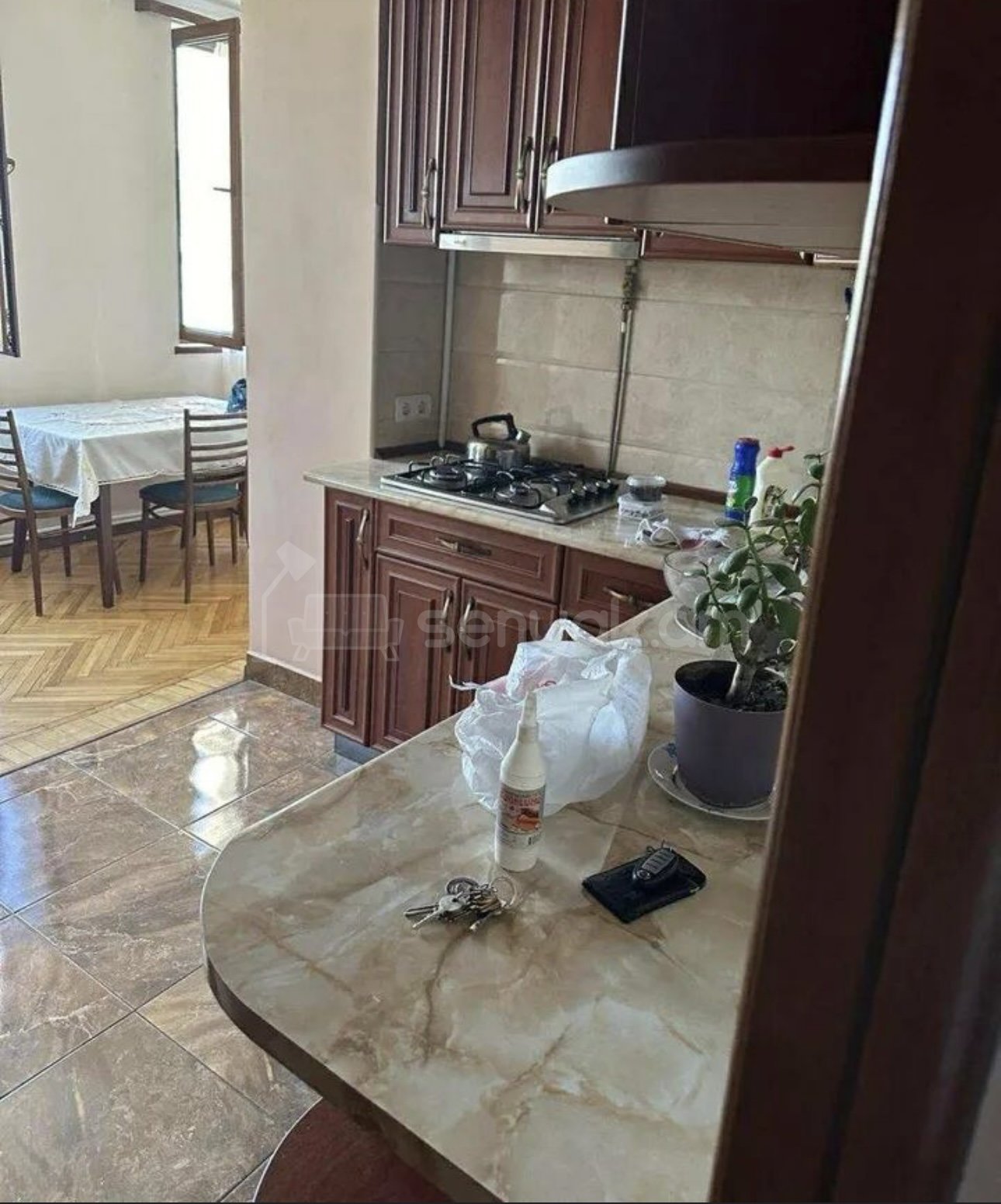 1 Սենյականոց Բնակարան Քարե Շենքում, 55քմ, 2/5 հարկ, Դիզայներական Վերանորոգված, Կահավորված