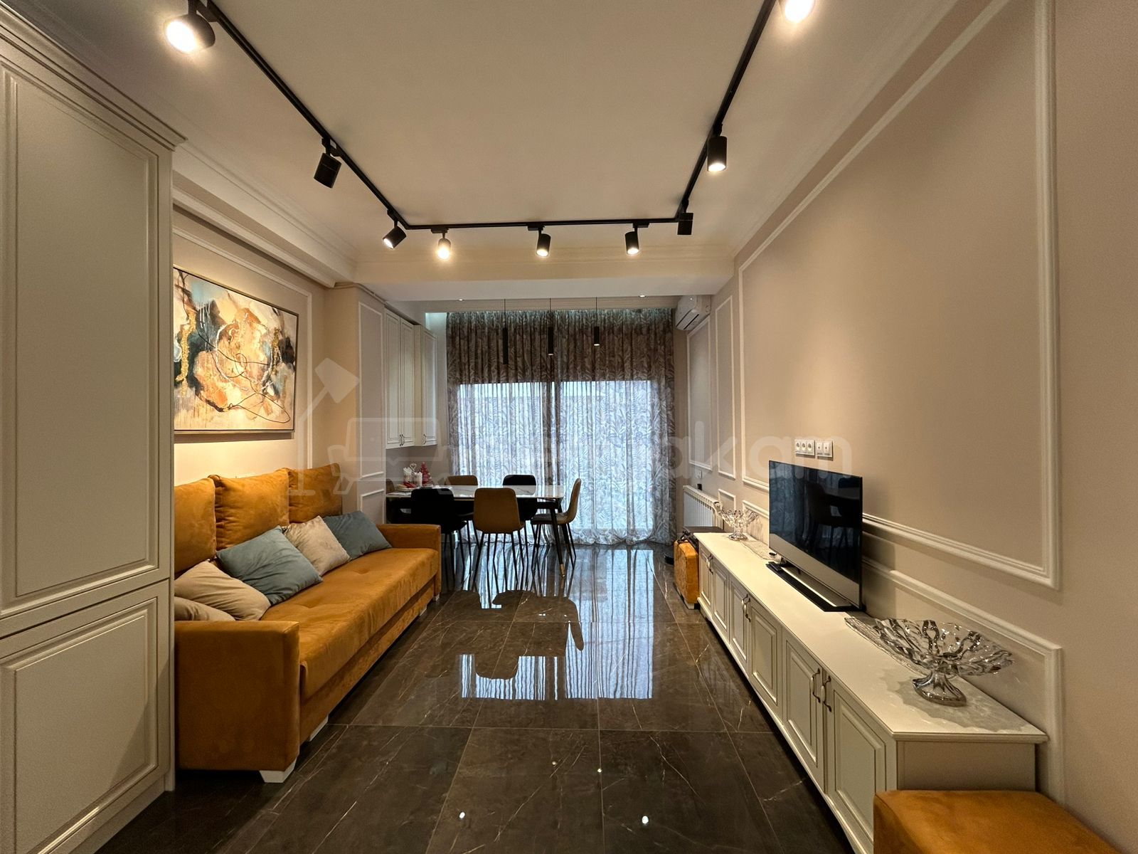 2 Սենյականոց Բնակարան Նորակառույցում, 56քմ, 1/7 հարկ, Դիզայներական Վերանորոգված