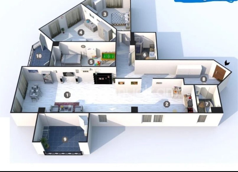 4 Սենյականոց Բնակարան Նորակառույցում, 125քմ, 6/14 հարկ, Զրոյական Վիճակում