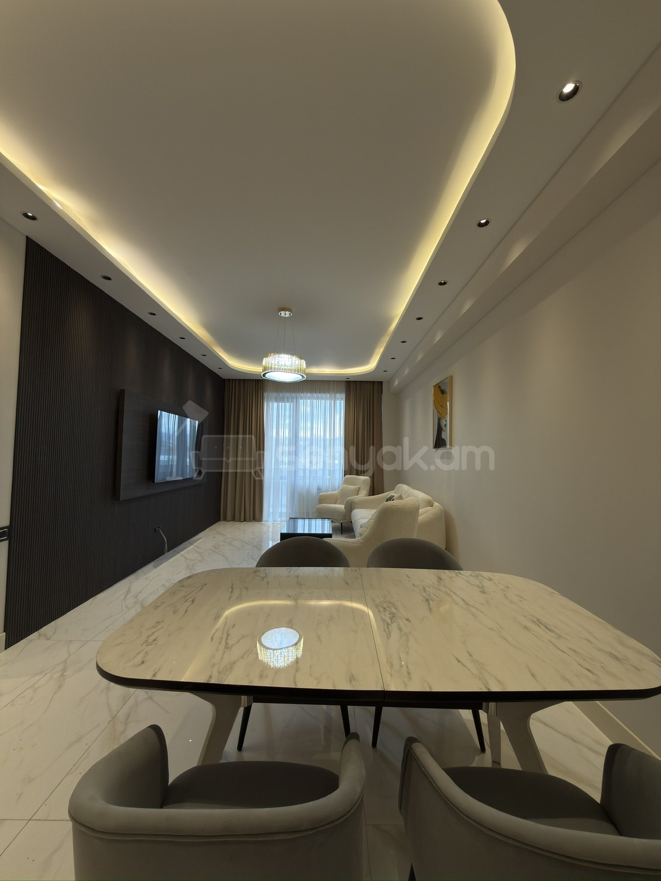 2 Սենյականոց Բնակարան Նորակառույցում, 65քմ, 4/18 հարկ, Դիզայներական Վերանորոգված