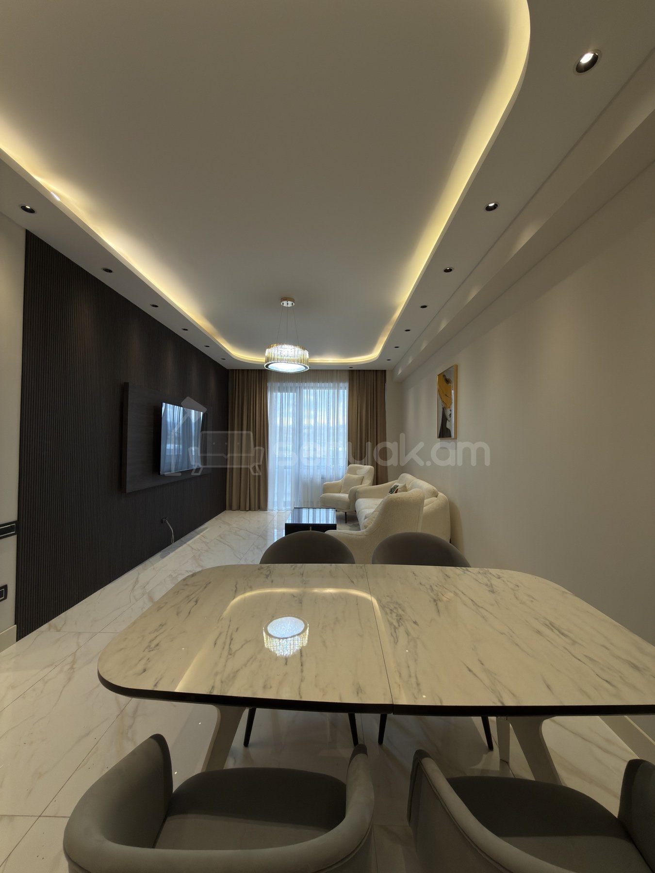 2 Սենյականոց Բնակարան Նորակառույցում, 65քմ, 4/18 հարկ, Դիզայներական Վերանորոգված