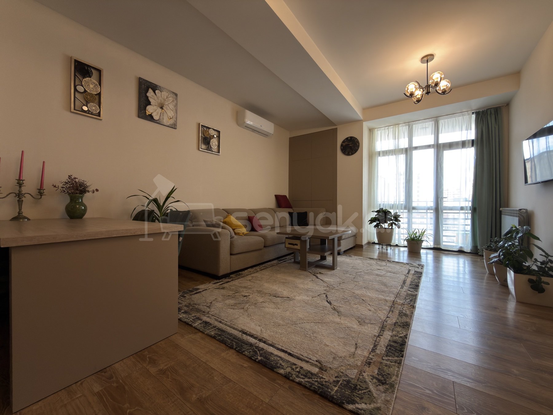 3 Սենյականոց Բնակարան Նորակառույցում, 86քմ, 8/9 հարկ, Դիզայներական Վերանորոգված