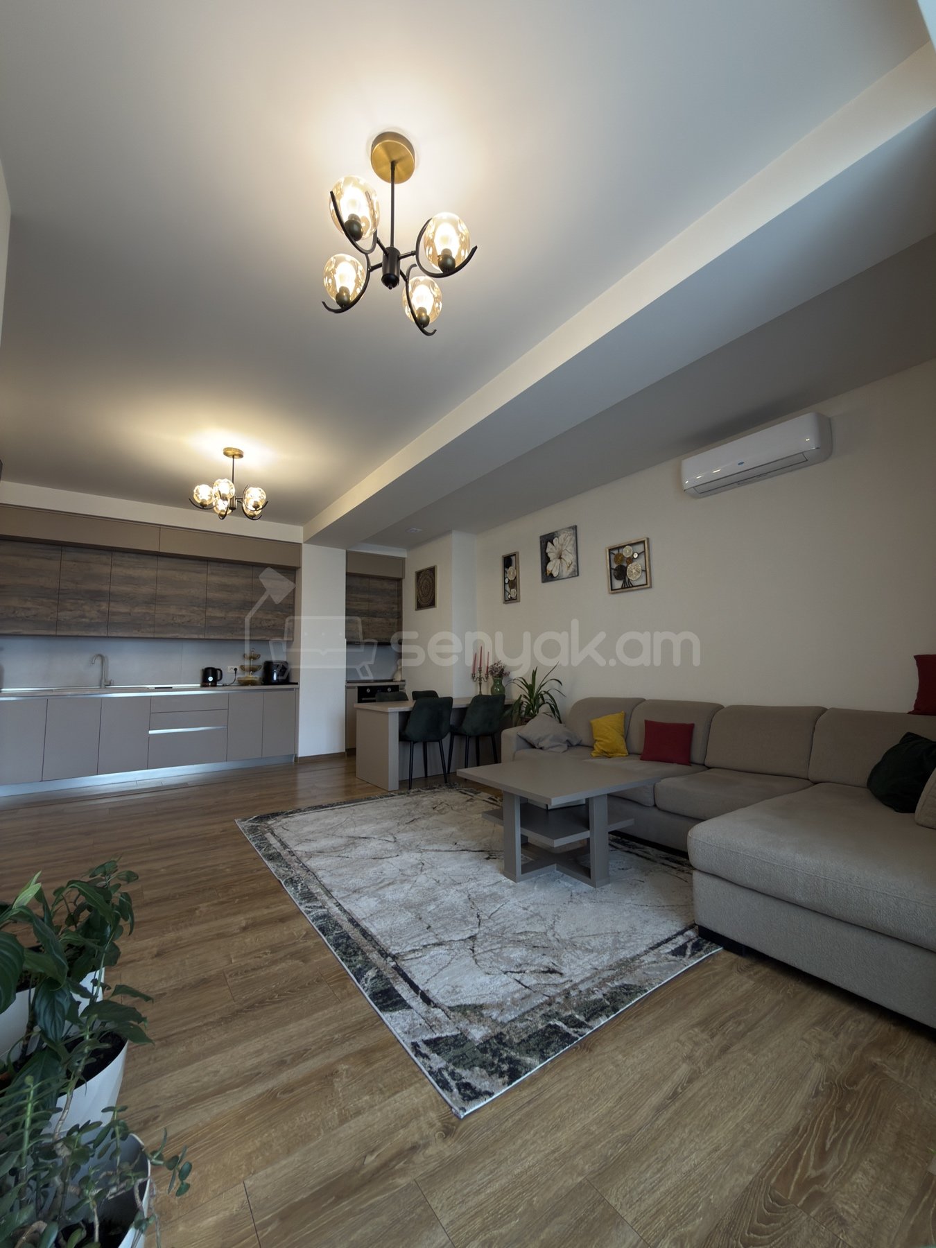 3 Սենյականոց Բնակարան Նորակառույցում, 86քմ, 8/9 հարկ, Դիզայներական Վերանորոգված