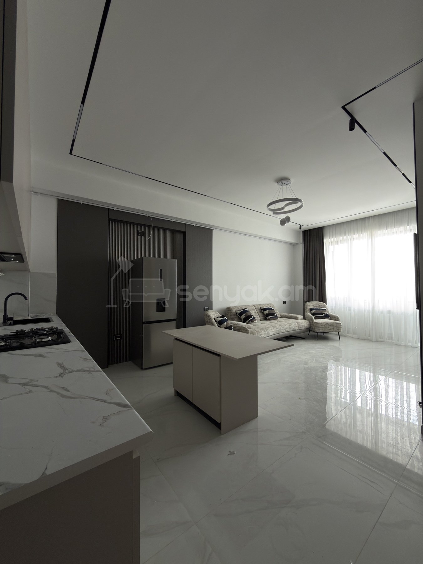 2 Սենյականոց Բնակարան Նորակառույցում, 55քմ, 7/19 հարկ, Դիզայներական Վերանորոգված