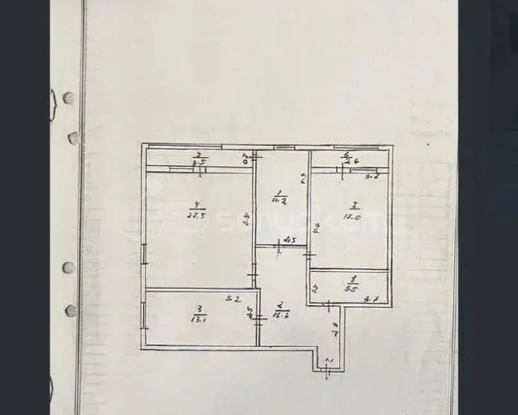 3 Սենյականոց Բնակարան, 97քմ, 10/14 հարկ, Նորմալ Վիճակում