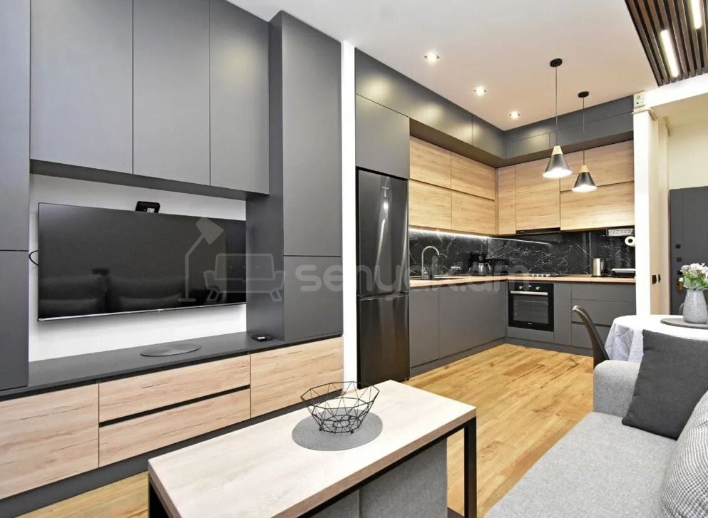 2 Սենյականոց Բնակարան Քարե Շենքում, 45քմ, 3/5 հարկ, Դիզայներական Վերանորոգված, Կահավորված