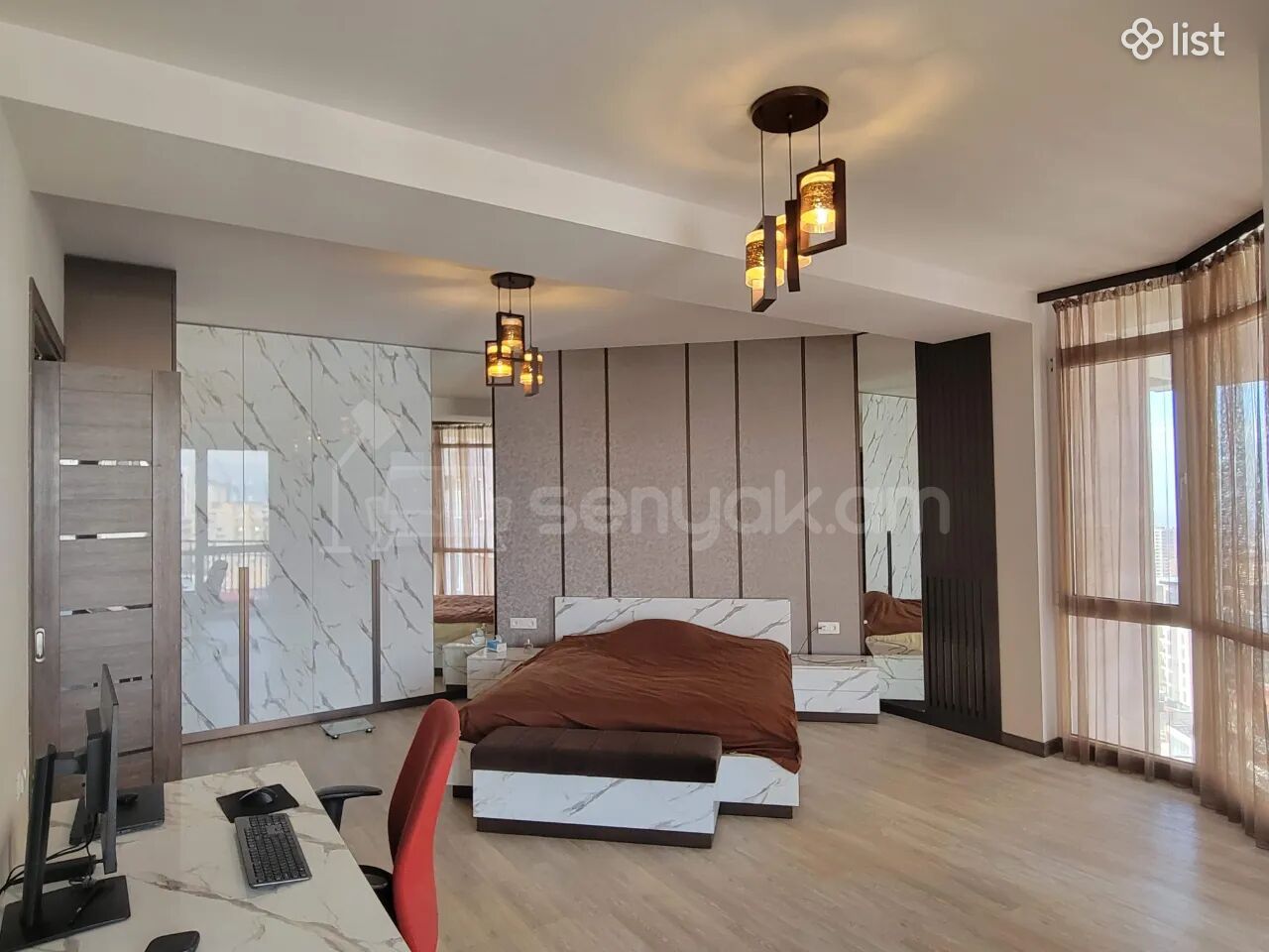 3 Սենյականոց Բնակարան Նորակառույցում, 95քմ, 10/16 հարկ, Կապիտալ Վերանորոգված