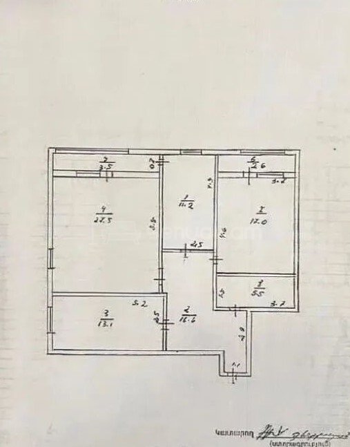 3 Սենյականոց Բնակարան, 97քմ, 10/14 հարկ, Պետական Վիճակում