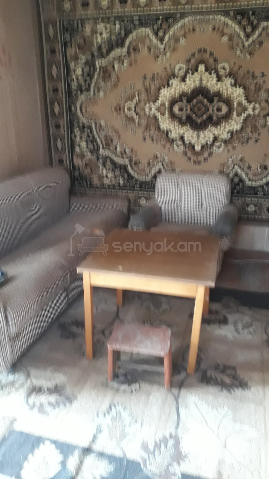 2 Սենյականոց Բնակարան Քարե Շենքում, 44քմ, 3/4 հարկ, Պետական Վիճակում