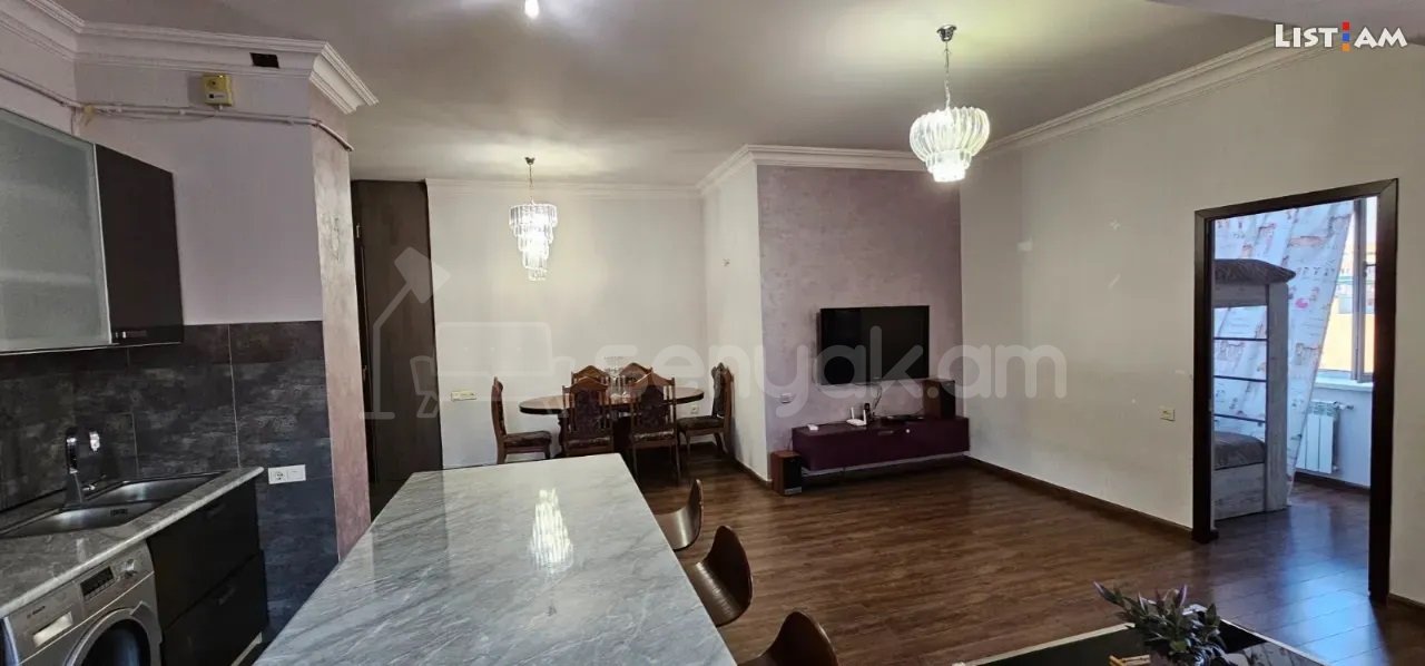 3 Սենյականոց Բնակարան, 75քմ, 11/12 հարկ, Կապիտալ Վերանորոգված