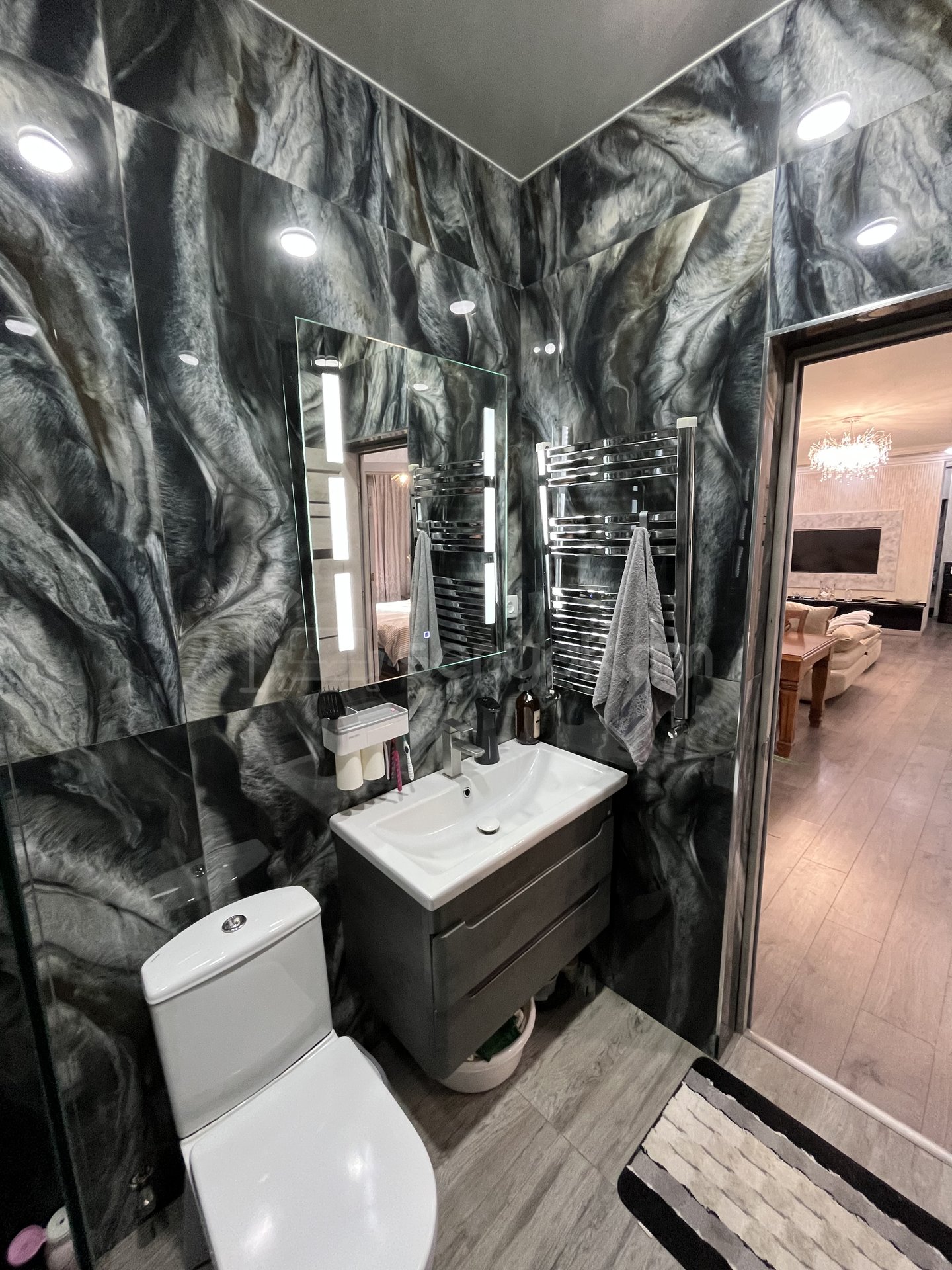 4 Սենյականոց Բնակարան Նորակառույց Քարե Շենքում, 93քմ, 4/5 հարկ, Կապիտալ Վերանորոգված