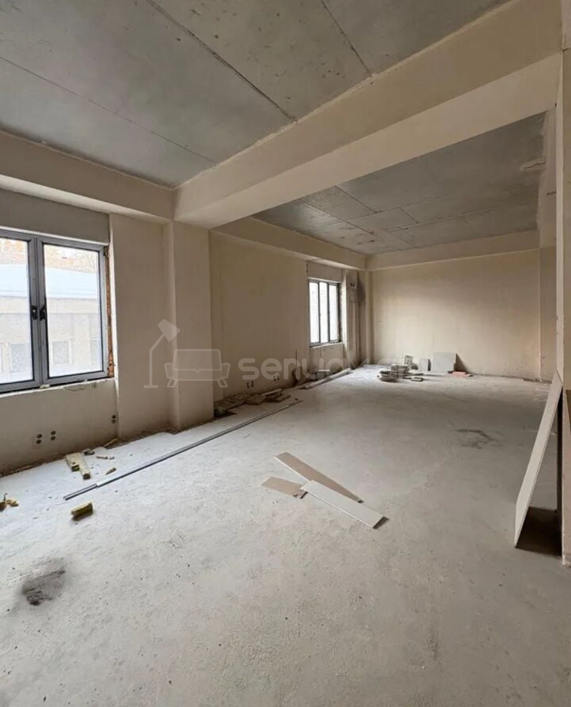 2 Սենյականոց Բնակարան Նորակառույցում, 57քմ, 2/16 հարկ, Զրոյական Վիճակում