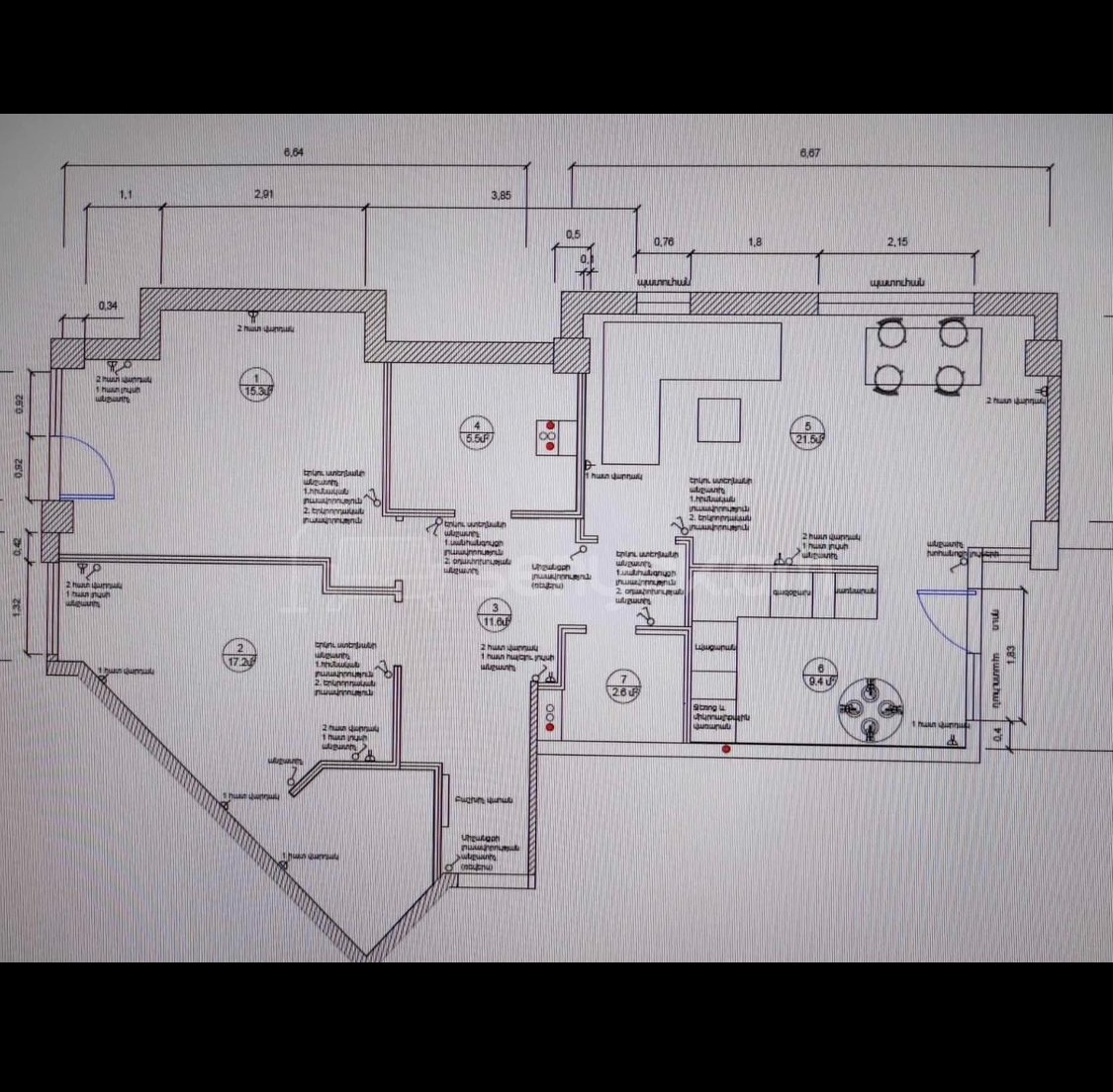 2 Սենյականոց Բնակարան Նորակառույցում, 96քմ, 4/9 հարկ, Դիզայներական Վերանորոգված