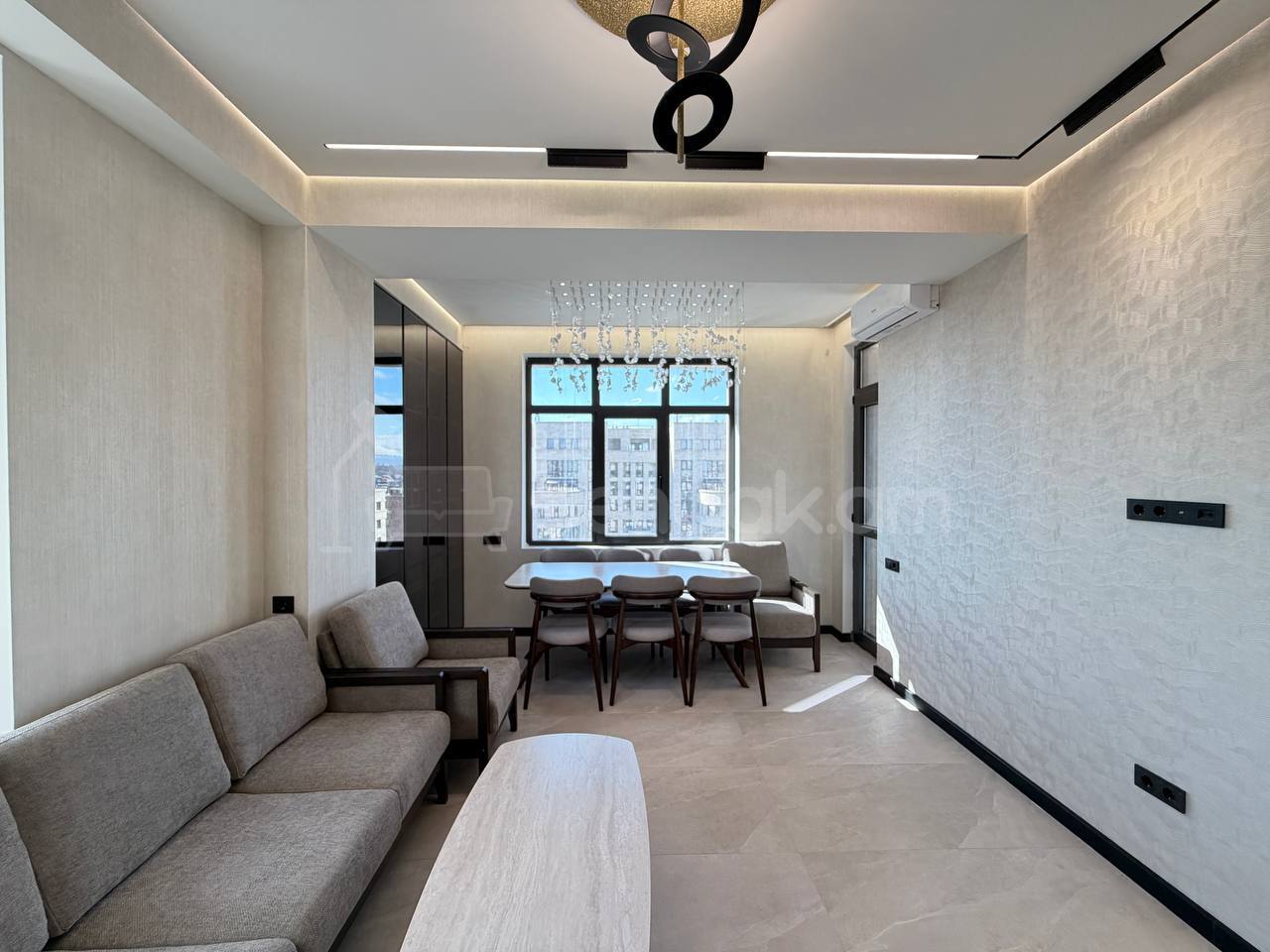 3 Սենյականոց Բնակարան Նորակառույցում, 61քմ, 18/20 հարկ, Դիզայներական Վերանորոգված