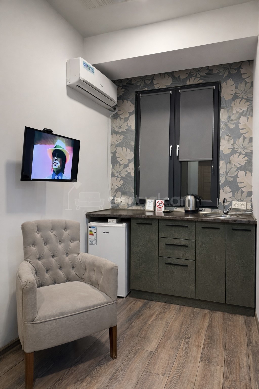 1 Սենյականոց Բնակարան Նորակառույցում, 20քմ, 3/3 հարկ, Դիզայներական Վերանորոգված