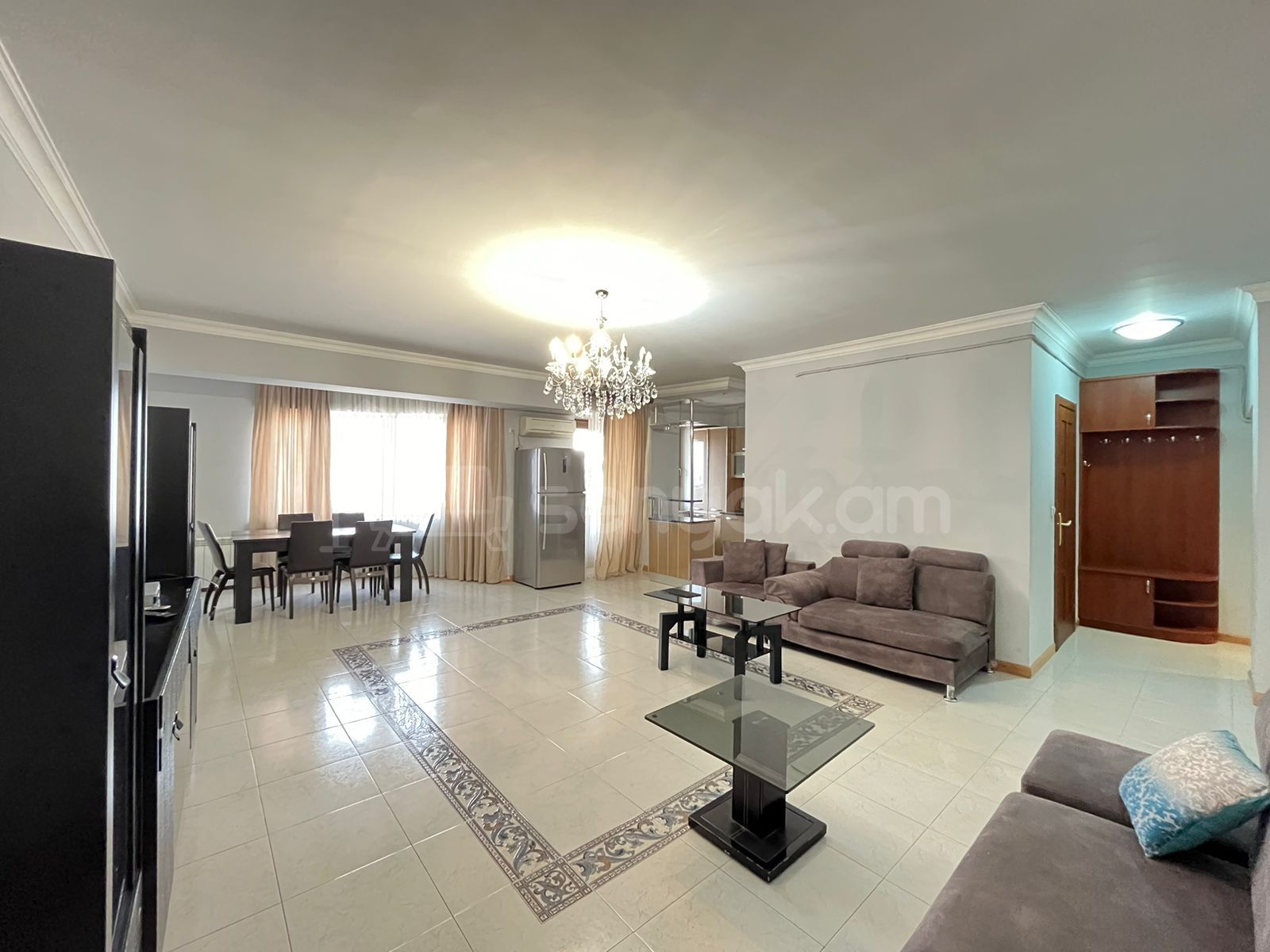 3 Սենյականոց Բնակարան Նորակառույցում, 100քմ, 8/12 հարկ, Կապիտալ Վերանորոգված, Կահավորված, Արևկող