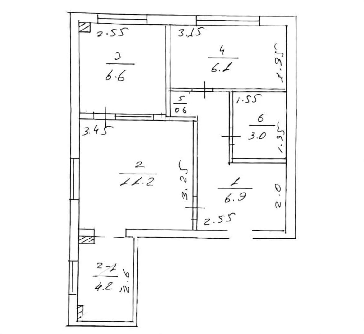 2 Սենյականոց Բնակարան, 39քմ, 7/9 հարկ, Կապիտալ Վերանորոգված
