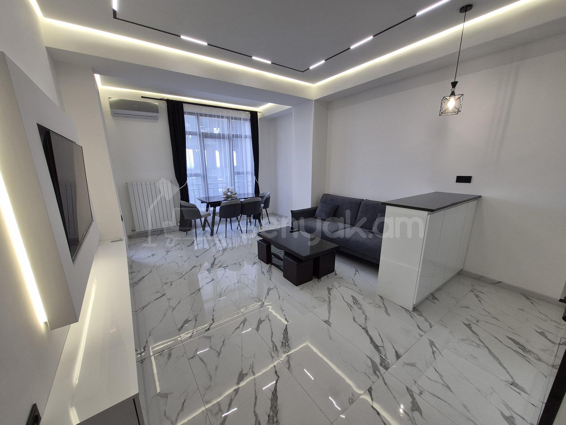 2 Սենյականոց Բնակարան Նորակառույցում, 51քմ, 6/18 հարկ, Դիզայներական Վերանորոգված