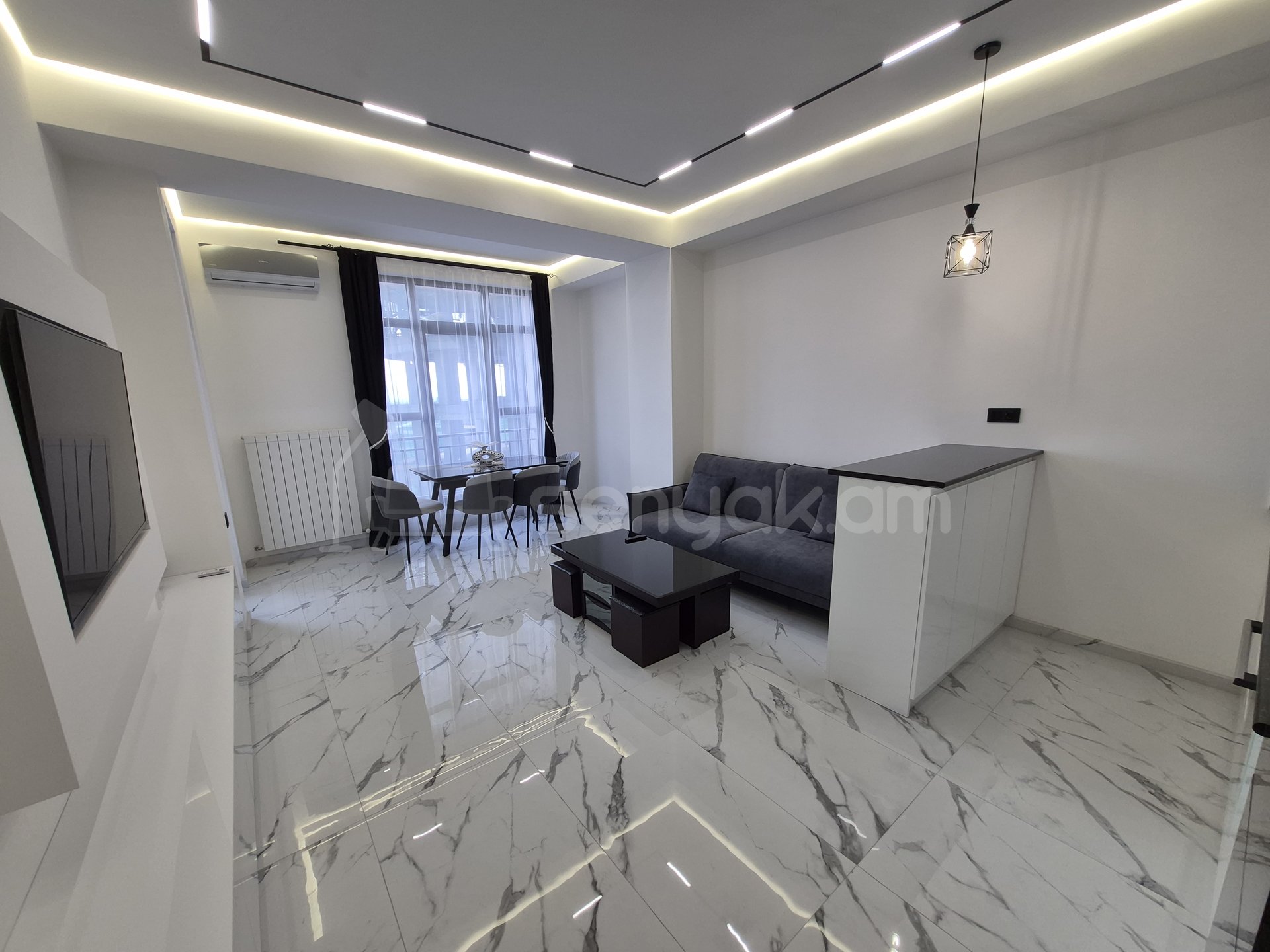 2 Սենյականոց Բնակարան Նորակառույցում, 51քմ, 6/18 հարկ, Դիզայներական Վերանորոգված