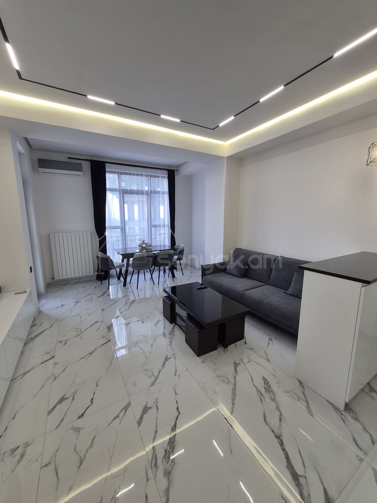 2 Սենյականոց Բնակարան Նորակառույցում, 51քմ, 6/18 հարկ, Դիզայներական Վերանորոգված