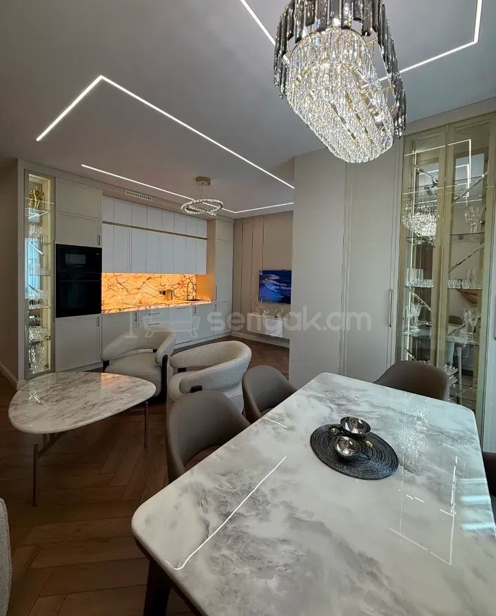 3 Սենյականոց Բնակարան Նորակառույցում, 71քմ, 10/15 հարկ, Դիզայներական Վերանորոգված