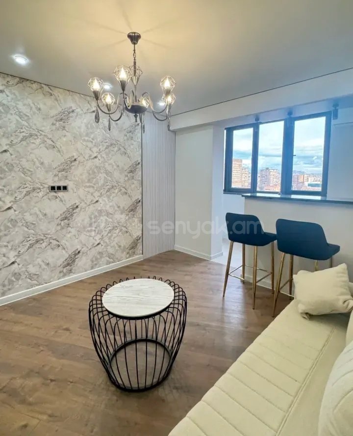 2 Սենյականոց Բնակարան Նորակառույցում, 43քմ, 8/9 հարկ, Կապիտալ Վերանորոգված