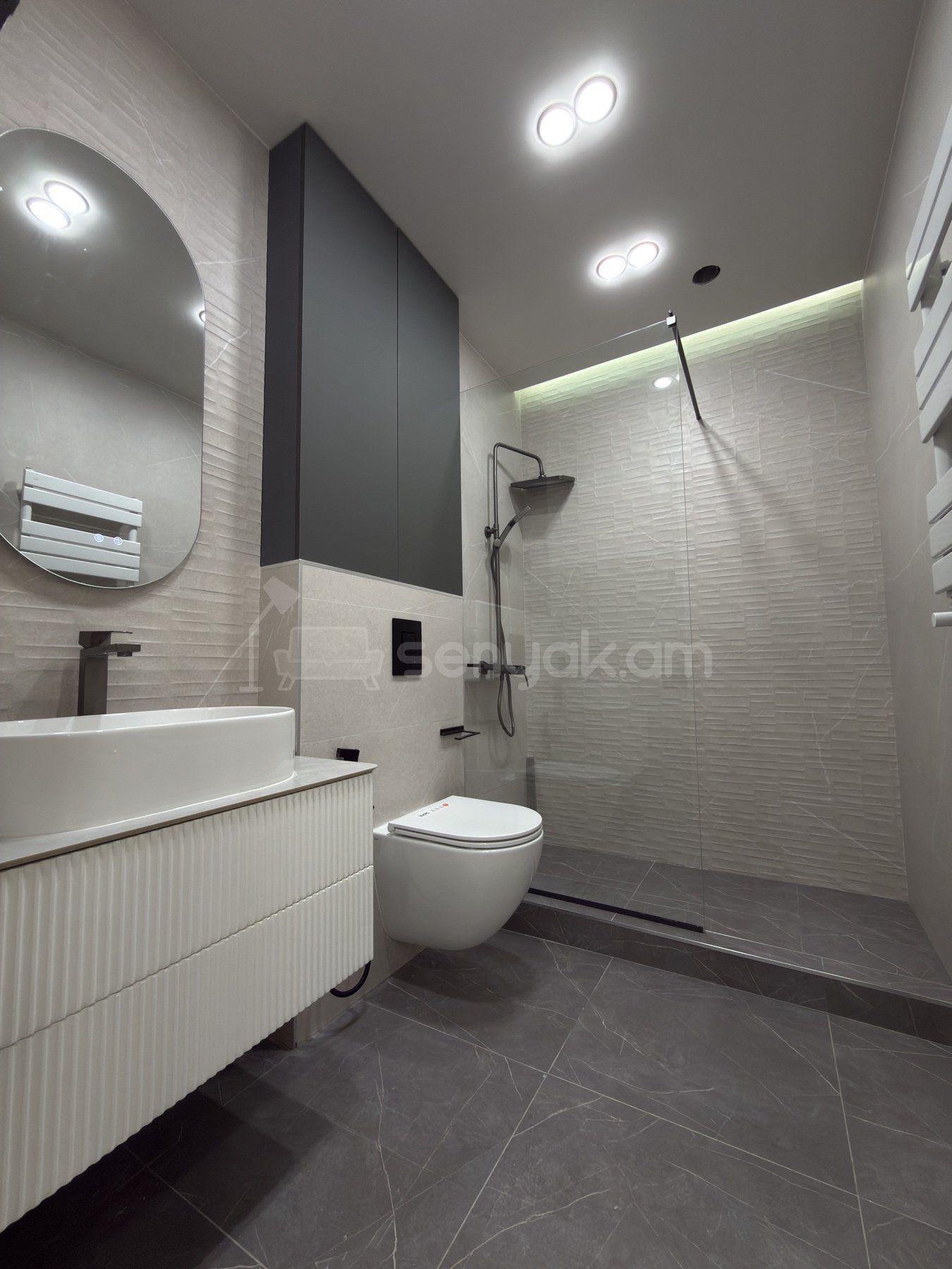 2 Սենյականոց Բնակարան Նորակառույցում, 55քմ, 5/20 հարկ, Դիզայներական Վերանորոգված