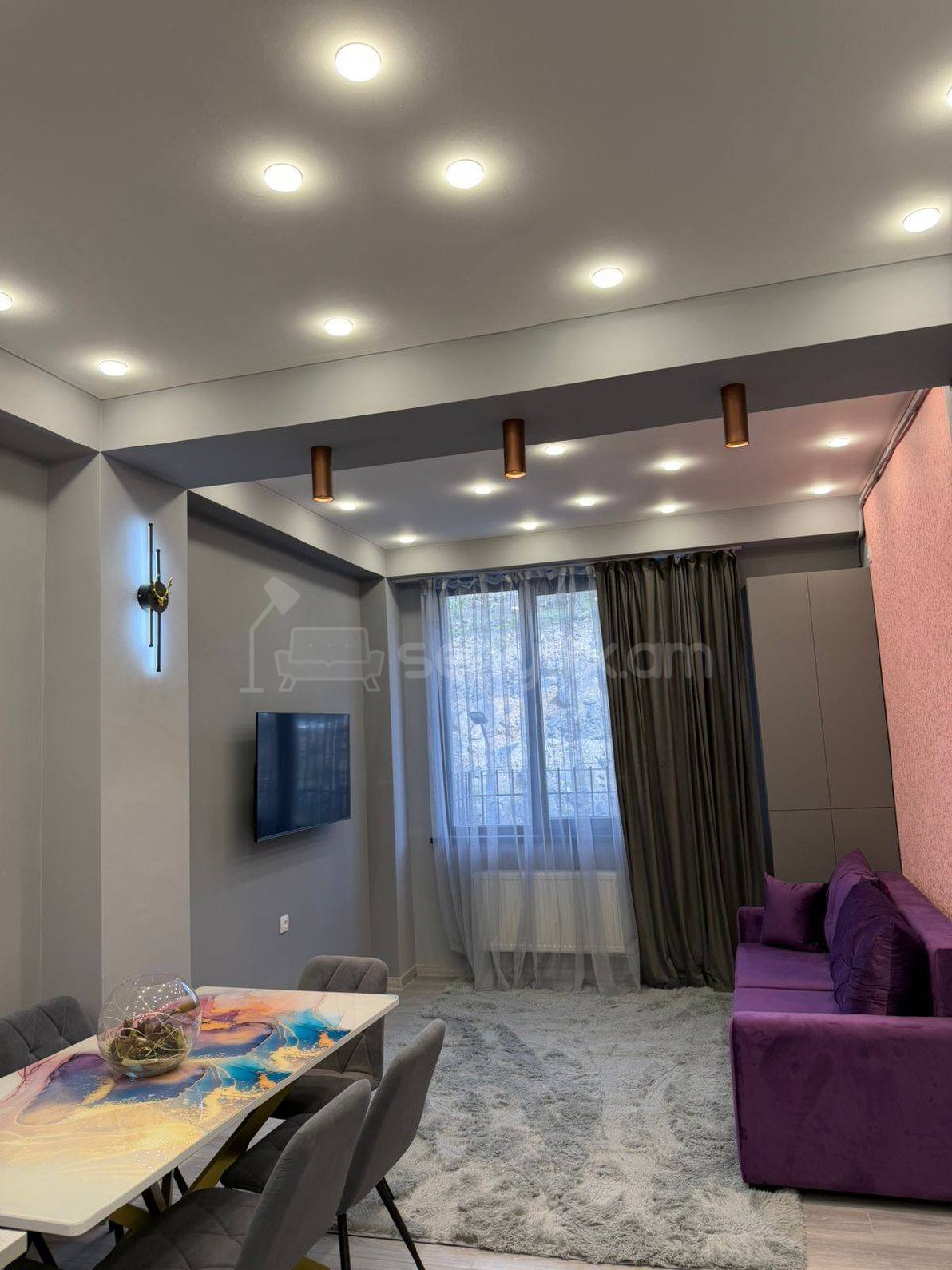 2 Սենյականոց Բնակարան Նորակառույցում, 65քմ, 1/13 հարկ, Դիզայներական Վերանորոգված, Կահավորված