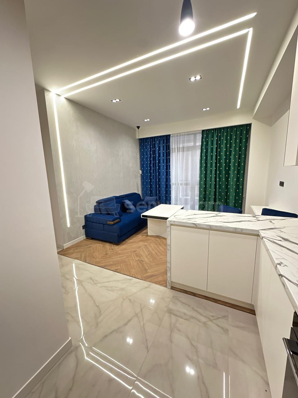 2 Սենյականոց Բնակարան Նորակառույցում, 52քմ, 7/16 հարկ, Դիզայներական Վերանորոգված, Կահավորված